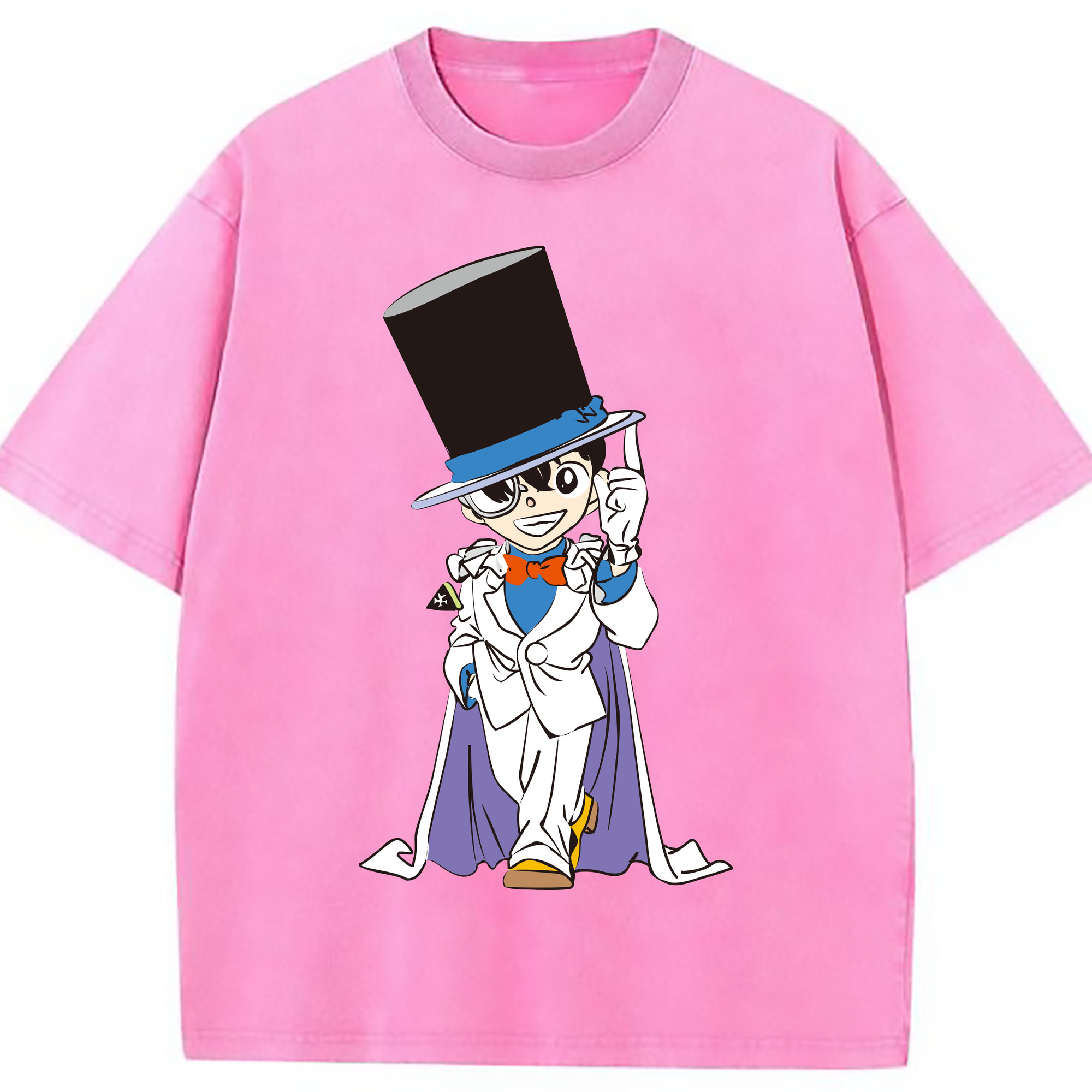 （画像用） 名探偵コナン 江戸川 コナン Detective Conan Conan Edogawa 綿100% ヴィンテージ風 半袖Tシャツ（フロントプリント）